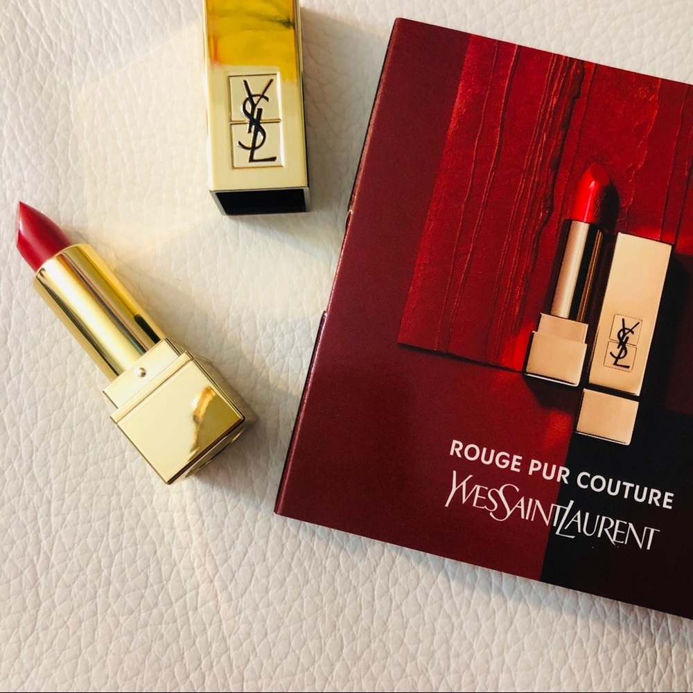 YSL Rouge Pur Couture Red Lipstick Mini Shade 01 - Picture 2 of 7